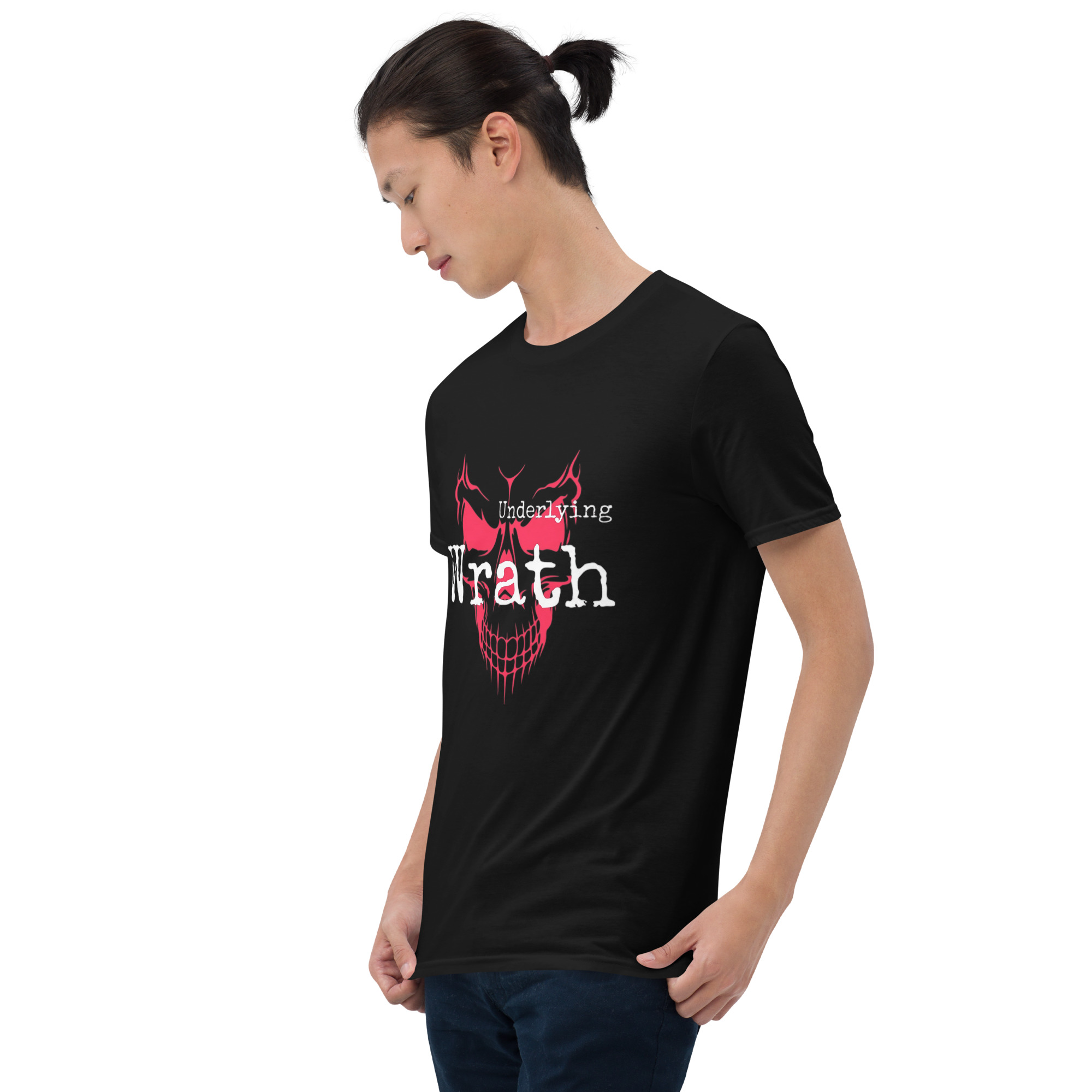 👕 t shirt officiel underlying wrath – logo crâne rouge 👕 t shirt officiel underlying wrath – logo crâne rouge